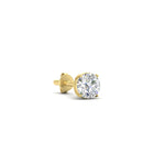 Load image into Gallery viewer, 3 Carat Round Cut Diamond Stud Earring For Men
