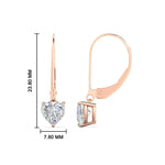 Load image into Gallery viewer, 3-carat-solitaire-heart-diamond-lever-back-earrings-in-rose-gold-FDEAR11236HT-3.00CT-NL-RG.jpg
