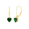Load image into Gallery viewer, 3-carat-solitaire-heart-emerald-lever-back-earrings-in-yellow-gold-FDEAR11236HTGEMGR-3.00CT-NL-YG.jpg