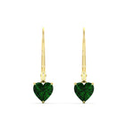 Load image into Gallery viewer, 3-carat-solitaire-heart-emerald-lever-back-earrings-in-yellow-gold-FDEAR11236HTGEMGR-3.00CT-NL-YG.jpg
