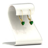 Load image into Gallery viewer, 3-carat-solitaire-heart-emerald-lever-back-earrings-in-yellow-gold-FDEAR11236HTGEMGR-3.00CT-NL-YG.jpg