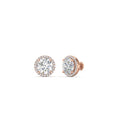 Thumbnail 1 - 3-carat-sparkling-round-halo-diamond-stud-earrings-in-rose-gold-FDEAR10985ROANGLE1-3.00CT-NL-RG