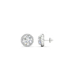 Load image into Gallery viewer, 3-carat-sparkling-round-halo-diamond-stud-earrings-in-white-gold-FDEAR10985ROANGLE1-3.00CT-NL-WG
