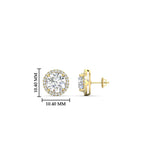 Load image into Gallery viewer, 3-carat-sparkling-round-halo-diamond-stud-earrings-in-yellow-gold-FDEAR10985ROANGLE1-3.00CT-NL-YG
