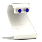 Load image into Gallery viewer, 3-carat-sparkling-round-halo-sapphire-stud-earrings-in-rose-gold-FDEAR10985ROGSABLANGLE1-3.00CT-NL-RG
