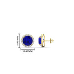 Load image into Gallery viewer, 3-carat-sparkling-round-halo-sapphire-stud-earrings-in-yellow-gold-FDEAR10985ROGSABLANGLE1-3.00CT-NL-YG
