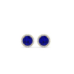 Load image into Gallery viewer, 3-carat-sparkling-round-halo-sapphire-stud-earrings-in-yellow-gold-FDEAR10985ROGSABLANGLE1-3.00CT-NL-YG
