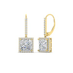 Load image into Gallery viewer, 3-carat-square-halo-diamond-lever-back-earrings-in-yellow-gold-FDEAR-11235PR-3.00CT-NL-YG.jpg
