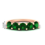 Load image into Gallery viewer, 3-carat-wedding-anniversary_20-ring-round-emerald-in-rose-gold-FDENS141ROBGEMGR-3.00CT-NL-RG-HW
