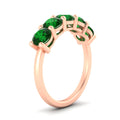 Thumbnail 17 - 3-carat-wedding-anniversary_20-ring-round-emerald-in-rose-gold-FDENS141ROBGEMGRANGLE2-3.00CT-NL-RG