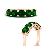 Load image into Gallery viewer, 3-carat-wedding-anniversary_20-ring-round-emerald-in-rose-gold-FDENS141ROBGEMGRANGLE3-3.00CT-NL-RG
