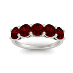 Load image into Gallery viewer, 3-carat-wedding-anniversary_20-ring-round-ruby-in-white-gold-FDENS141ROBGRUDRANGLE5-3.00CT-NL-WG
