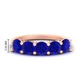 Thumbnail 3 - 3-carat-wedding-anniversary_20-ring-round-sapphire-in-rose-gold-FDENS141ROBGSABL-3.00CT-NL-RG-HW
