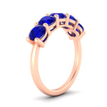Load image into Gallery viewer, 3-carat-wedding-anniversary_20-ring-round-sapphire-in-rose-gold-FDENS141ROBGSABLANGLE2-3.00CT-NL-RG
