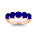 Thumbnail 4 - 3-carat-wedding-anniversary_20-ring-round-sapphire-in-rose-gold-FDENS141ROBGSABLANGLE5-3.00CT-NL-RG