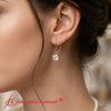 Load image into Gallery viewer, 3-ct-classic-round-diamond-drop-earrings-in-rose-gold-fdear11236ro-model