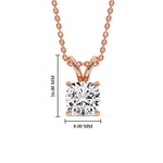 Load image into Gallery viewer, Cushion Cut Solitaire Pendant
