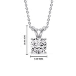 Load image into Gallery viewer, Cushion Cut Solitaire Pendant
