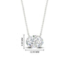 Load image into Gallery viewer, East West Oval Solitaire Pendant