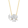 Load image into Gallery viewer, East West Oval Solitaire Pendant