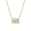 Load image into Gallery viewer, 3-ct-east-west-radiant-cut-bezel-diamond-pendant-in-yellow-gold-fdpd11763raangle1-3.00ct-nl-yg.jpg