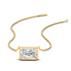 Load image into Gallery viewer, 3-ct-east-west-radiant-cut-bezel-diamond-pendant-in-yellow-gold-fdpd11763rasleep-3.00ct-nl-yg.jpg