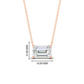 Thumbnail 71 - 3-ct-emerald-cut-east-west-solitaire-pendant-in-rose-gold-fdpd10700emangle1-3.00ct-nl-rg-hw