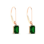 Load image into Gallery viewer, 3-ct-emerald-cut-emerald-drop-earrings-in-rose-gold-fdear11236emgemgrangle3-3.00ct-nl-rg.jpg?v=1765364324