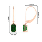 Load image into Gallery viewer, 3-ct-emerald-cut-emerald-drop-earrings-in-rose-gold-fdear11236emgemgrangle4-3.00ct-nl-rg-hw.jpg?v=1765364324
