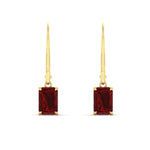 Load image into Gallery viewer, 3-ct-emerald-cut-ruby-drop-earrings-in-yellow-gold-fdear11236emgrudrangle2-3.00ct-nl-yg.jpg?v=1765364324