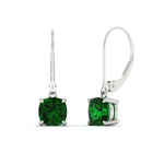 Load image into Gallery viewer, 3-ct-leverback-cushion-cut-emerald-drop-earrings-in-white-gold-fdear11236cugemgrangle1-3.00ct-nl-wg.jpg?v=1765359805