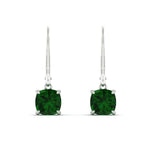 Load image into Gallery viewer, 3-ct-leverback-cushion-cut-emerald-drop-earrings-in-white-gold-fdear11236cugemgrangle2-3.00ct-nl-wg.jpg?v=1765359805