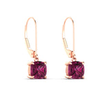 Load image into Gallery viewer, 3-ct-leverback-cushion-cut-pink-sapphire-drop-earrings-in-rose-gold-fdear11236cugsadrpiangle3-3.00ct-nl-rg.jpg?v=1765359805