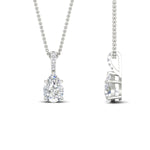 Load image into Gallery viewer, Pear Shaped Pavé Diamond Bail Pendant