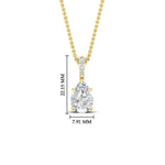 Load image into Gallery viewer, Pear Shaped Pavé Diamond Bail Pendant
