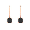 Load image into Gallery viewer, 3-ct-princess-cut-black-diamond-leverback-dangle-earrings-in-rose-gold-fdear11236prgblackangle2-3.00ct-nl-rg.jpg?v=1765510595