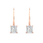 Load image into Gallery viewer, 3-ct-princess-cut-diamond-leverback-dangle-earrings-in-rose-gold-fdear11236prangle2-3.00ct-nl-rg.jpg?v=1765510594
