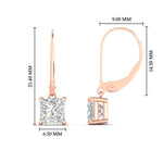 Load image into Gallery viewer, 3-ct-princess-cut-diamond-leverback-dangle-earrings-in-rose-gold-fdear11236prangle4-3.00ct-nl-rg-hw.jpg?v=1765510594