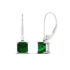 Load image into Gallery viewer, 3-ct-princess-cut-emerald-leverback-dangle-earrings-in-white-gold-fdear11236prgemgrangle1-3.00ct-nl-wg.jpg?v=1765510594
