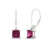Load image into Gallery viewer, 3-ct-princess-cut-pink-sapphire-leverback-dangle-earrings-in-white-gold-fdear11236prgsadrpiangle1-3.00ct-nl-wg.jpg?v=1765510595