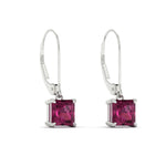 Load image into Gallery viewer, 3-ct-princess-cut-pink-sapphire-leverback-dangle-earrings-in-white-gold-fdear11236prgsadrpiangle3-3.00ct-nl-wg.jpg?v=1765510594