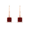 Load image into Gallery viewer, 3-ct-princess-cut-ruby-leverback-dangle-earrings-in-rose-gold-fdear11236prgrudrangle2-3.00ct-nl-rg.jpg?v=1765510595