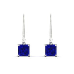 Load image into Gallery viewer, 3-ct-princess-cut-sapphire-leverback-dangle-earrings-in-white-gold-fdear11236prgsablangle2-3.00ct-nl-wg.jpg?v=1765510594