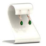 Load image into Gallery viewer, 3-ct-round-and-pear-emerald-lever-back-drop-earrings-in-rose-gold-FD-EAR11124GEMGR-3CT-NL-RG.jpg