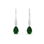 Load image into Gallery viewer, 3-ct-round-and-pear-emerald-lever-back-drop-earrings-in-white-gold-FD-EAR11124GEMGR-3CT-NL-WG.jpg