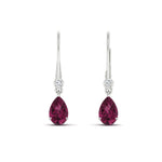 Load image into Gallery viewer, 3-ct-round-and-pear-pink-sapphire-lever-back-drop-earrings-in-white-gold-FD-EAR11124GSADRPI-3CT-NL-WG.jpg