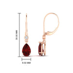 Load image into Gallery viewer, 3-ct-round-and-pear-ruby-lever-back-drop-earrings-in-rose-gold-FD-EAR11124GRUDR-3CT-NL-RG.jpg