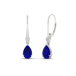 Load image into Gallery viewer, 3-ct-round-and-pear-sapphire-lever-back-drop-earrings-in-white-gold-FD-EAR11124GSABL-3CT-NL-WG.jpg