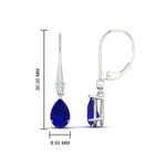 Load image into Gallery viewer, 3-ct-round-and-pear-sapphire-lever-back-drop-earrings-in-white-gold-FD-EAR11124GSABL-3CT-NL-WG.jpg