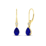Load image into Gallery viewer, 3-ct-round-and-pear-sapphire-lever-back-drop-earrings-in-yellow-gold-FD-EAR11124GSABL-3CT-NL-YG.jpg